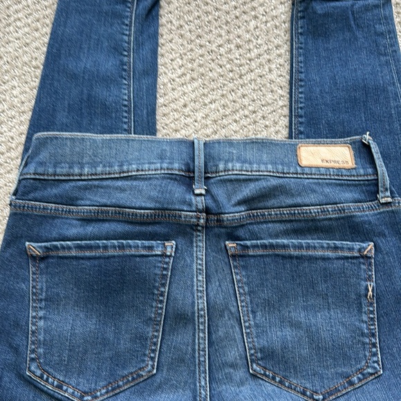Express-Cropped Leggings-Mid Rise -size 4 - Picture 4 of 5